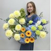 Осенняя композиция в бетонном кашпо